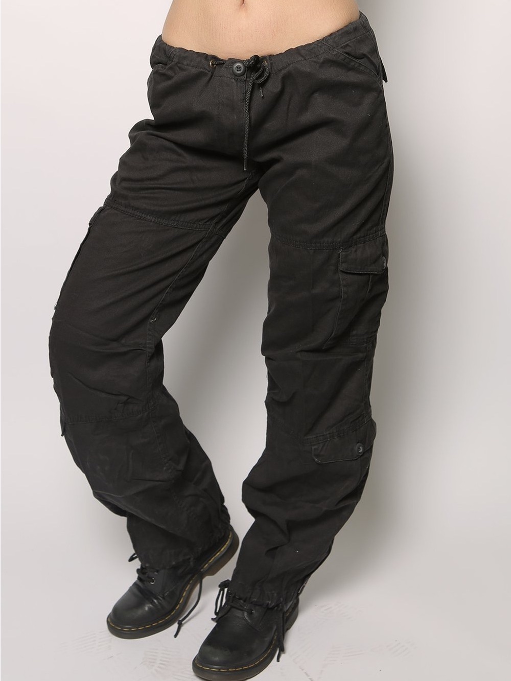 iamkoko.la Black Low-Rise Cargo Pant Size S